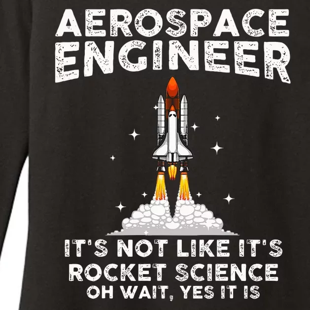 Cool Aerospace Engineer For Women Rocket Scientist Space Womens CVC Long Sleeve Shirt