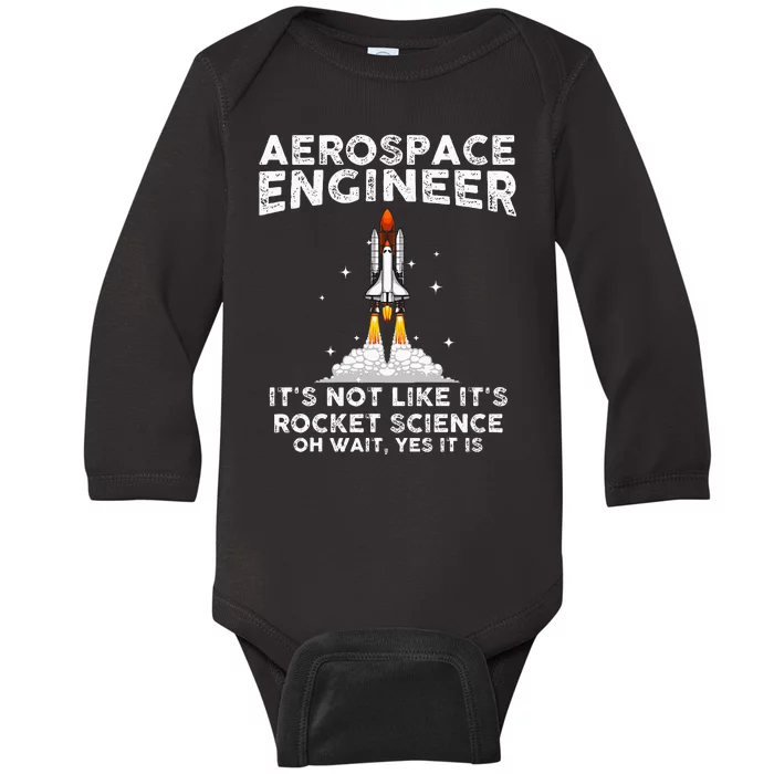 Cool Aerospace Engineer For Women Rocket Scientist Space Baby Long Sleeve Bodysuit