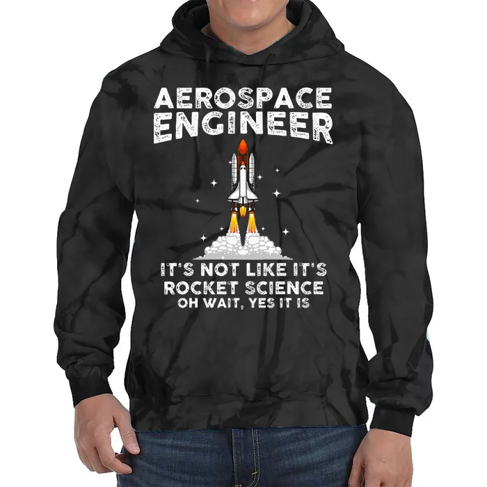 Cool Aerospace Engineer For Women Rocket Scientist Space Tie Dye Hoodie