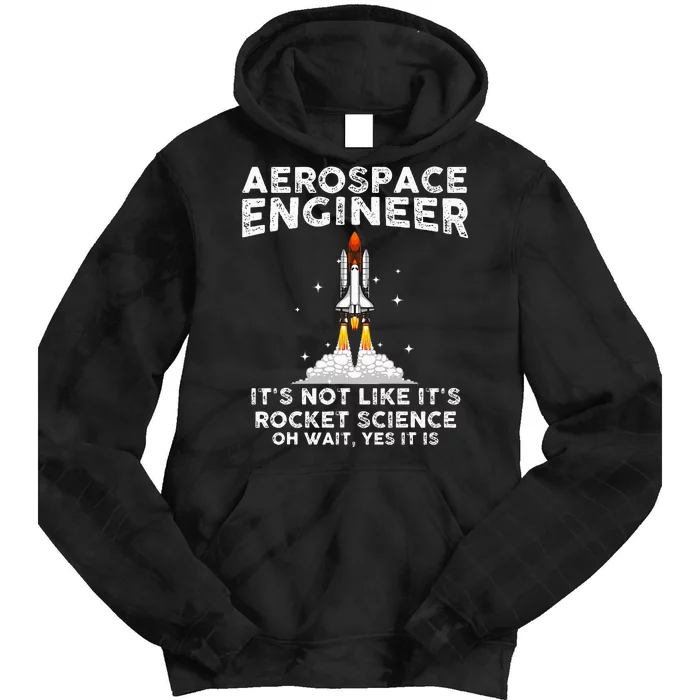 Cool Aerospace Engineer For Women Rocket Scientist Space Tie Dye Hoodie