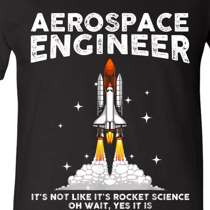 Cool Aerospace Engineer For Men Women Aerospace Engineering V-Neck T-Shirt