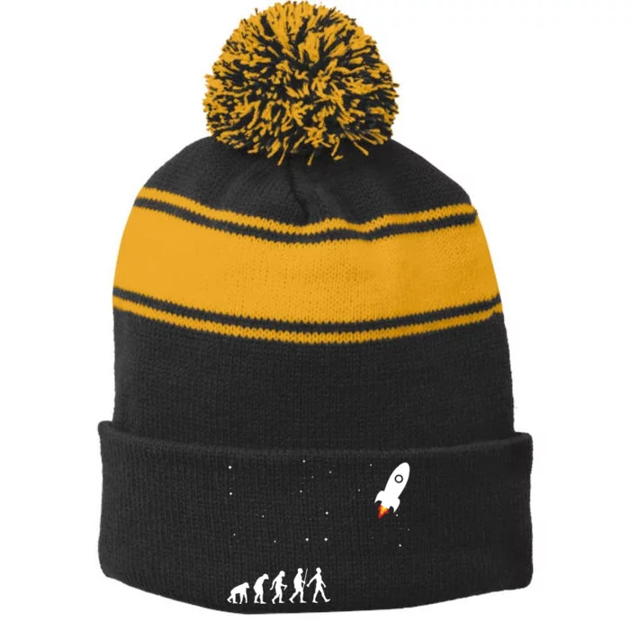 Cool Aerospace Engineer For Men Women Aeronautical Engineer Stripe Pom Pom Beanie