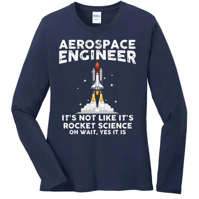 Cool Aerospace Engineer For Men Women Rocket Scientist Space Ladies Long Sleeve Shirt