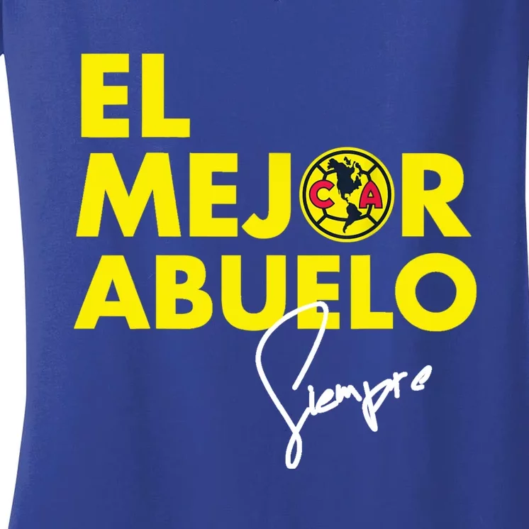 Club America El Mejor Abuelo Women's V-Neck T-Shirt