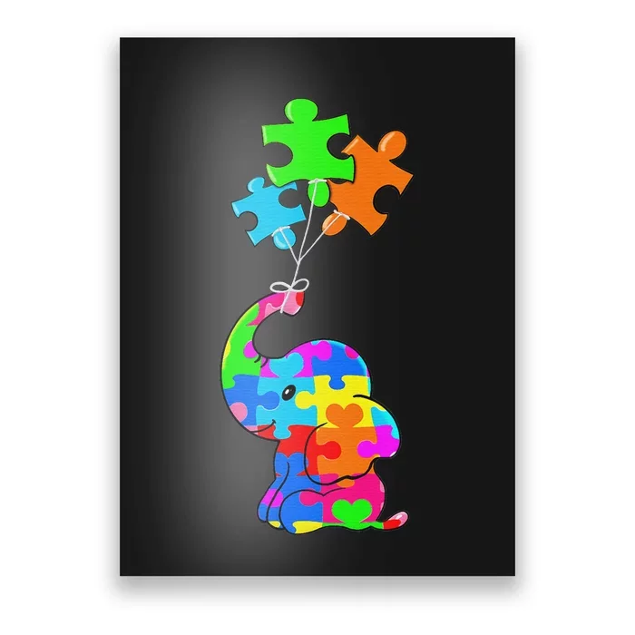 Cute Autism Elephant Autism Awareness Autistic Poster