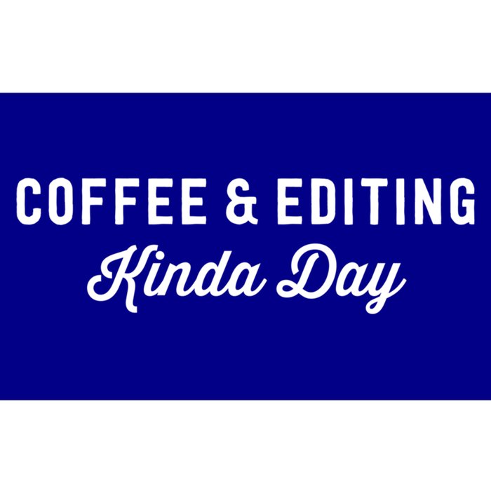 Coffee And Editing Kinda Day Gift Photography Camera Cool Gift Bumper Sticker