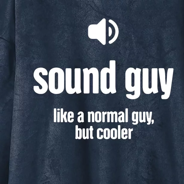 Cool Audio Engineer Funny Sound Guy Hooded Wearable Blanket