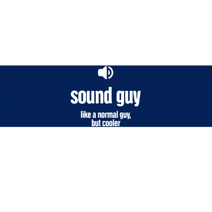 Cool Audio Engineer Funny Sound Guy Bumper Sticker