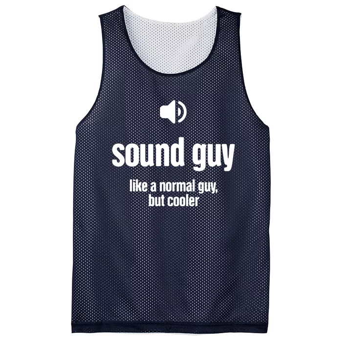 Cool Audio Engineer Funny Sound Guy Mesh Reversible Basketball Jersey Tank