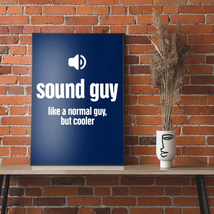 Cool Audio Engineer Funny Sound Guy Poster