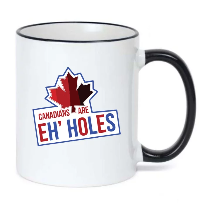 Canadians Are Eh Holes Funny Canada Black Color Changing Mug