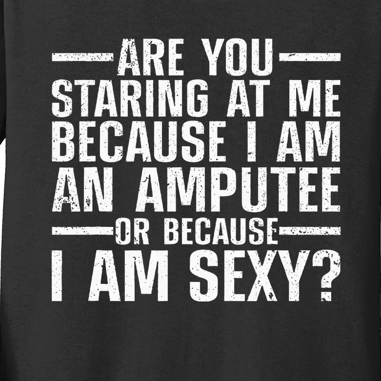 Cool Ampu For Men Women Leg Amputation Handicapped Sexy Kids Long Sleeve Shirt