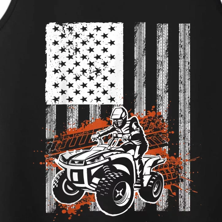 Cool ATV For Adult Quad Racing Squad USA Flag 4 Wheeler Performance Tank