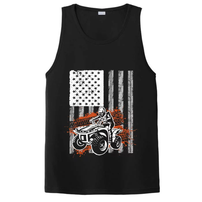 Cool ATV For Adult Quad Racing Squad USA Flag 4 Wheeler Performance Tank