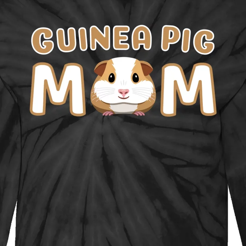 Cute Adorable Fun Guinea Pig Mom Gift Tie-Dye Long Sleeve Shirt