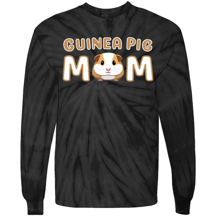 Cute Adorable Fun Guinea Pig Mom Gift Tie-Dye Long Sleeve Shirt