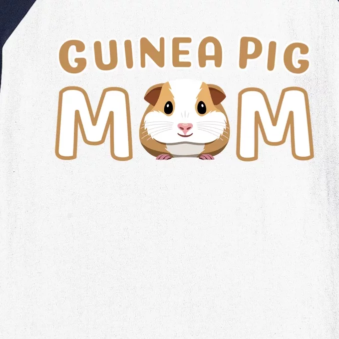 Cute Adorable Fun Guinea Pig Mom Gift Baseball Sleeve Shirt