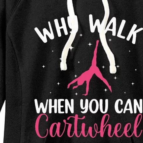 Cartwheel Art For Gymnast Gymnastics Tumbling Women's Fleece Hoodie