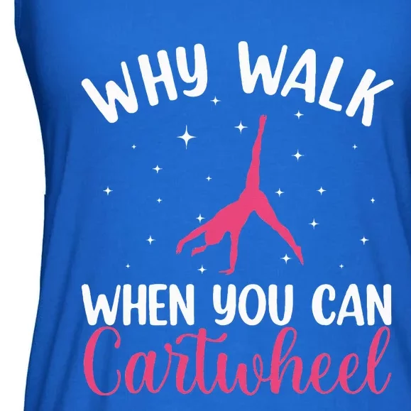 Cartwheel Art For Gymnast Gymnastics Tumbling Ladies Essential Flowy Tank