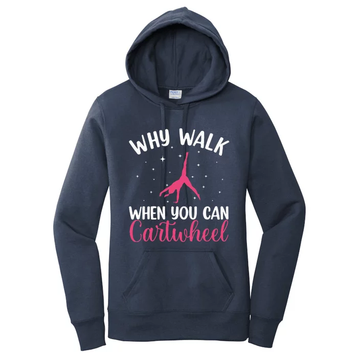 Cartwheel Art For Gymnast Gymnastics Tumbling Women's Pullover Hoodie