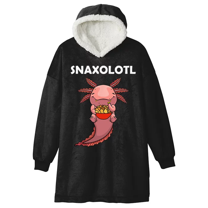 Cool Axolotl For Men Women Snack Mexican Salamander Biology Hooded Wearable Blanket