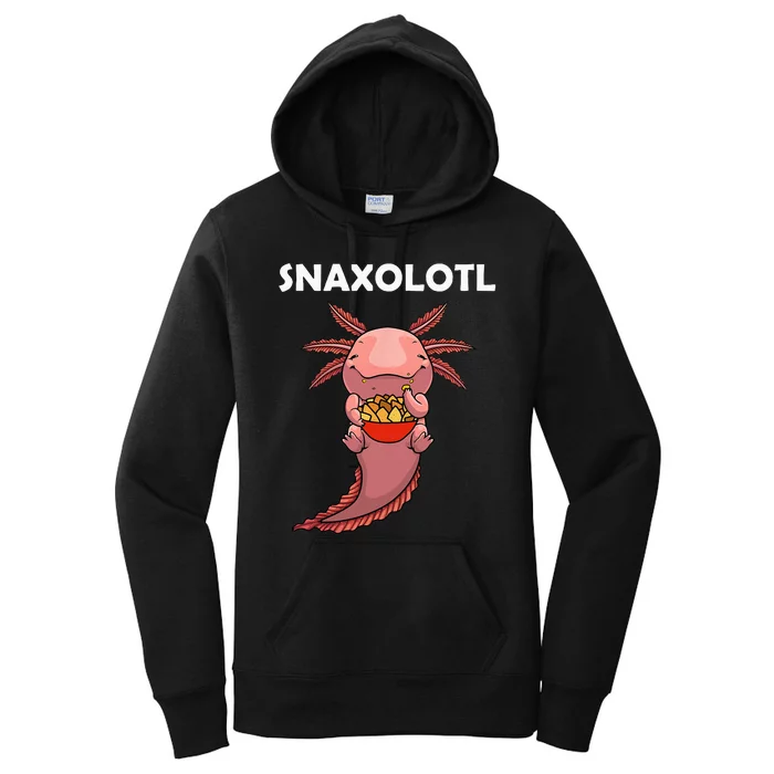 Cool Axolotl For Men Women Snack Mexican Salamander Biology Women's Pullover Hoodie