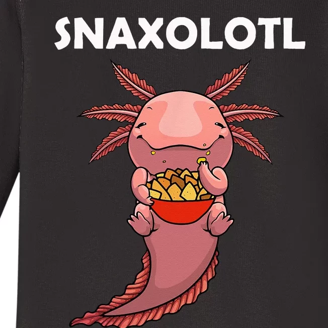 Cool Axolotl For Men Women Snack Mexican Salamander Biology Baby Long Sleeve Bodysuit