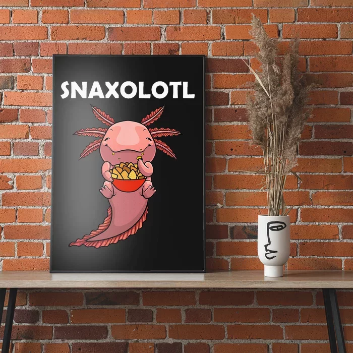 Cool Axolotl For Men Women Snack Mexican Salamander Biology Poster