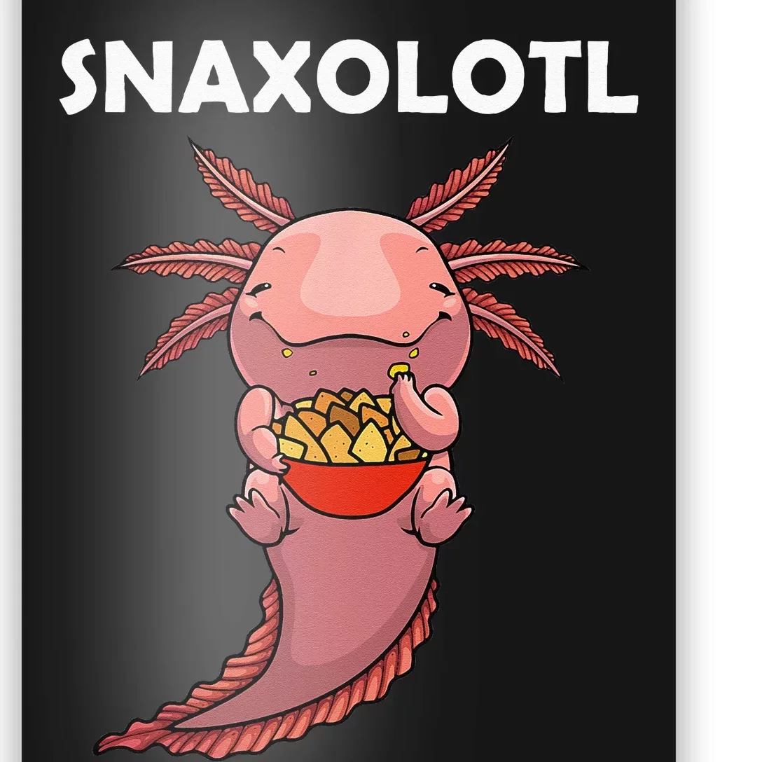 Cool Axolotl For Men Women Snack Mexican Salamander Biology Poster