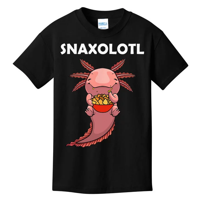 Cool Axolotl For Men Women Snack Mexican Salamander Biology Kids T-Shirt