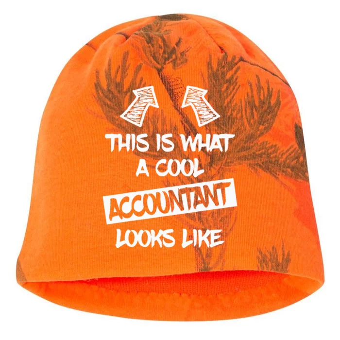 Cool Accountant Funny Saying Accountants Bookkeepers Kati - Camo Knit Beanie