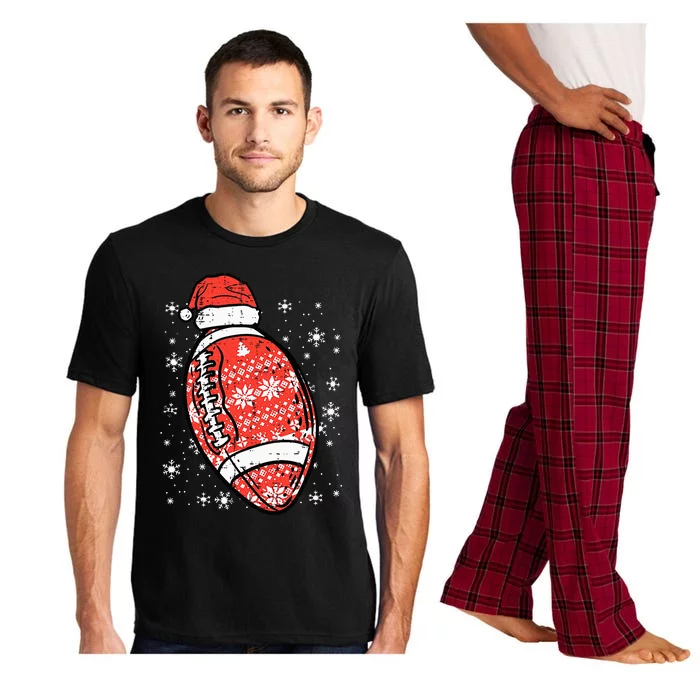 Christmas American Football Santa Xmas Sports Pajama Set