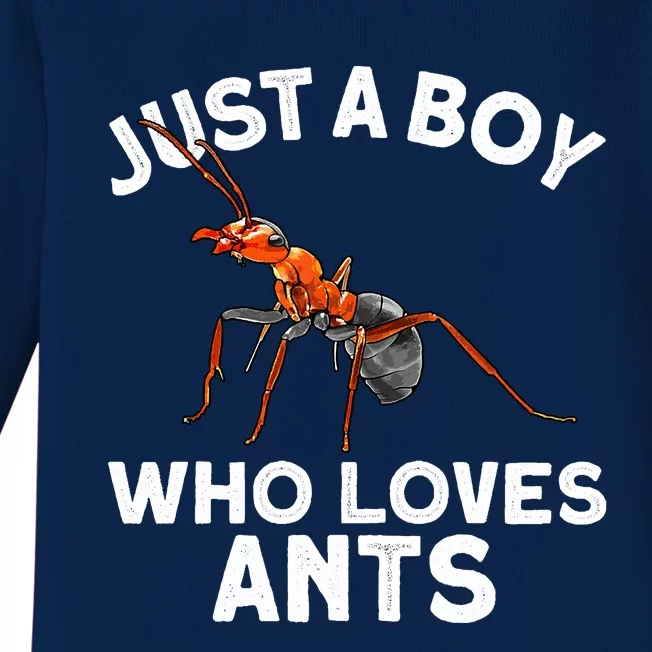 Cool Ant For Ant Farm Entomology Ants Insect Baby Long Sleeve Bodysuit