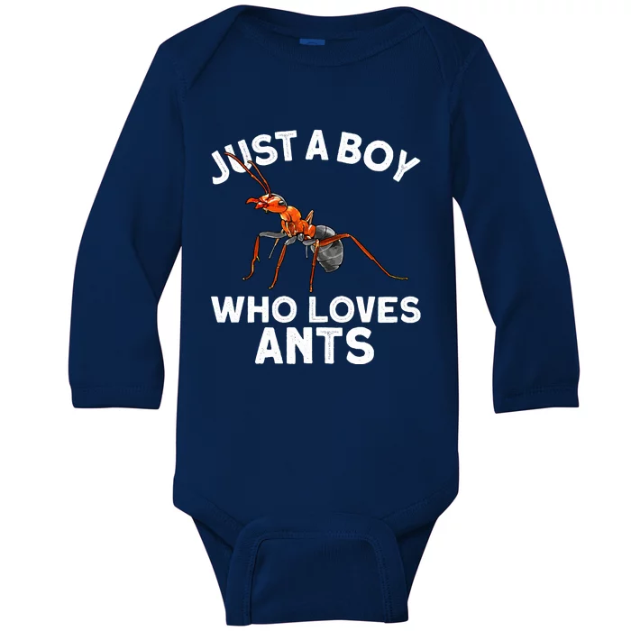 Cool Ant For Ant Farm Entomology Ants Insect Baby Long Sleeve Bodysuit