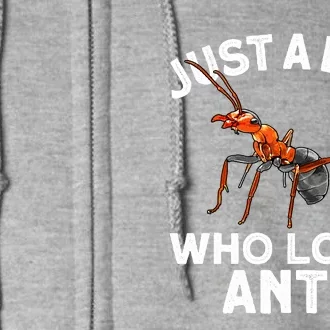 Cool Ant For Ant Farm Entomology Ants Insect Full Zip Hoodie