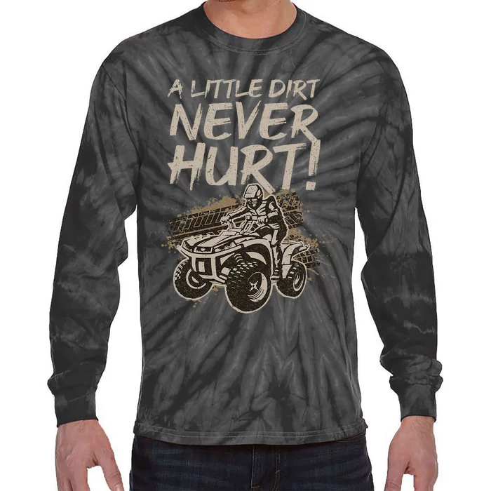 Cool Atv For Women Off Road 4 Wheeler Bike Quad Racing Tie-Dye Long Sleeve Shirt