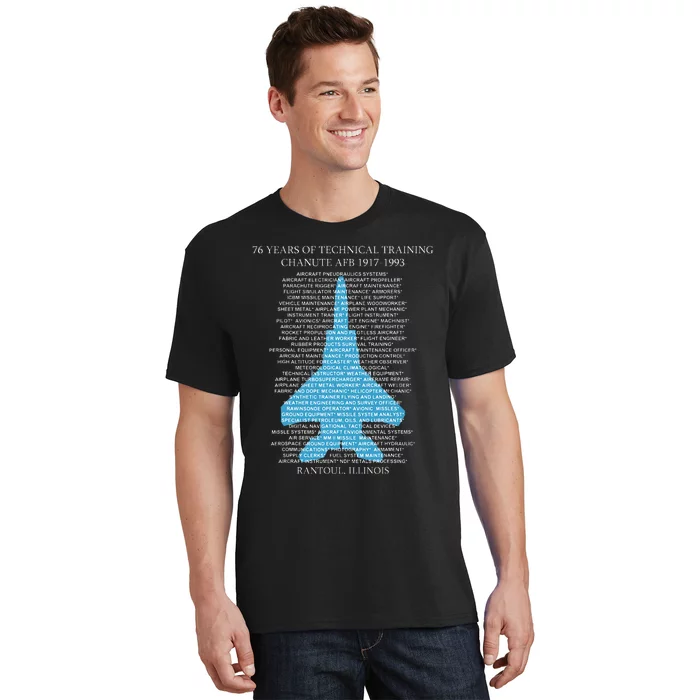 Chanute Afb F15 Eagletshirt Rantoul Illinois T-Shirt