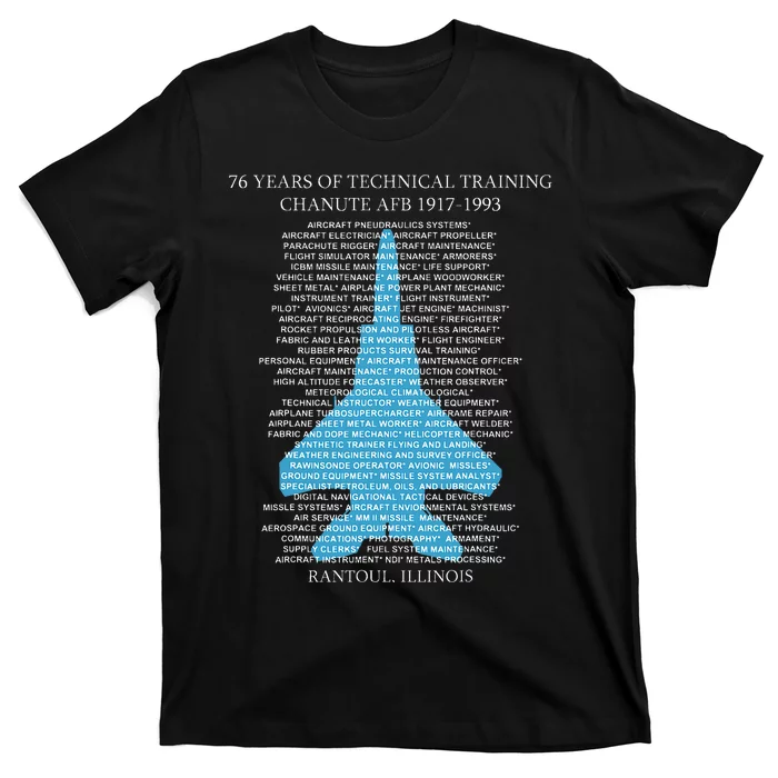 Chanute Afb F15 Eagletshirt Rantoul Illinois T-Shirt