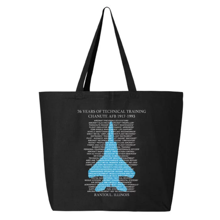 Chanute Afb F15 Eagletshirt Rantoul Illinois 25L Jumbo Tote