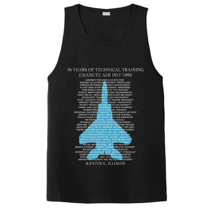 Chanute Afb F15 Eagletshirt Rantoul Illinois Performance Tank