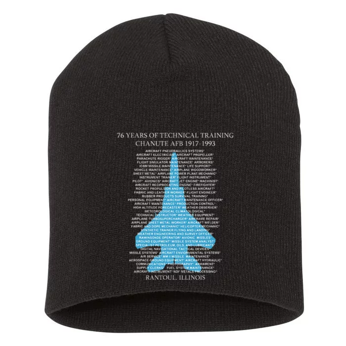 Chanute Afb F15 Eagletshirt Rantoul Illinois Short Acrylic Beanie