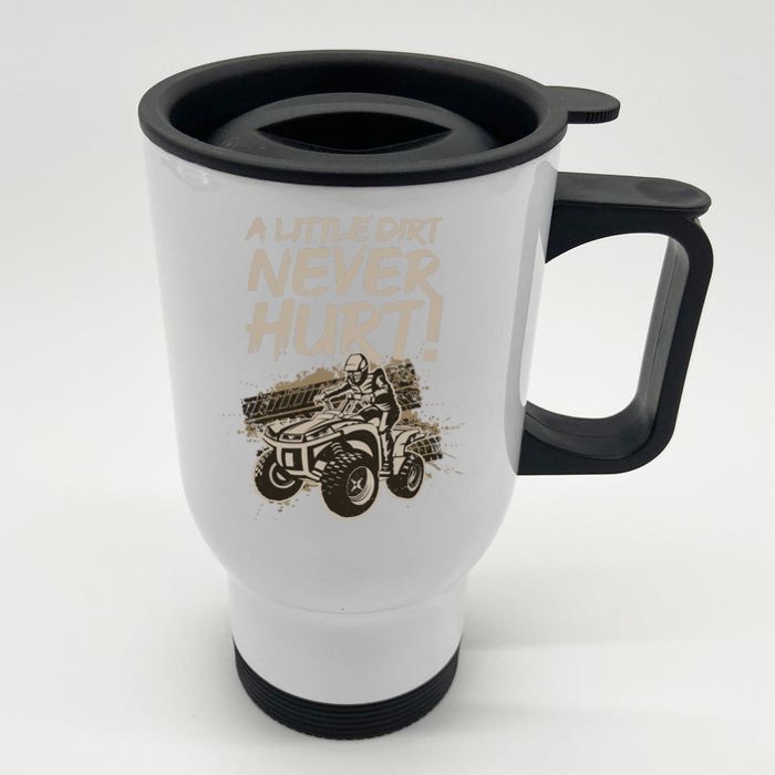 Cool ATV For Adult Off Road 4 Wheeler Bike Quad Racing Front & Back Stainless Steel Travel Mug