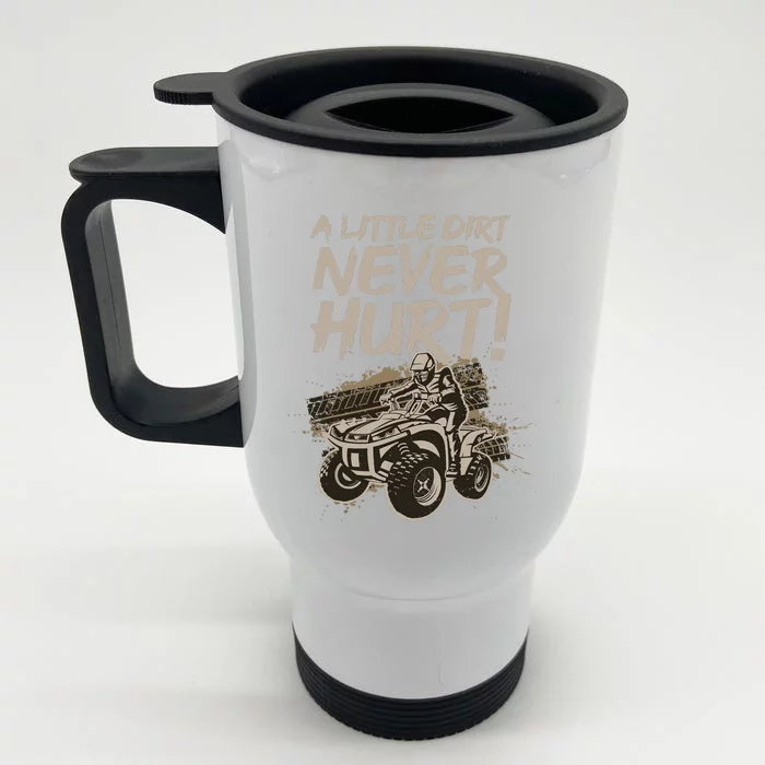 Cool ATV For Adult Off Road 4 Wheeler Bike Quad Racing Front & Back Stainless Steel Travel Mug