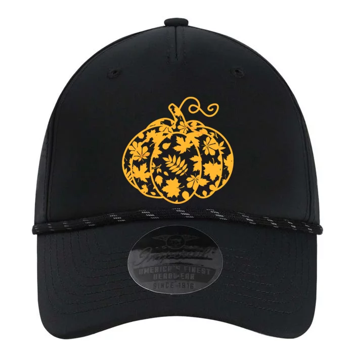 Cute Autumn Fall Leaves Pattern Pumpkin Performance The Dyno Cap