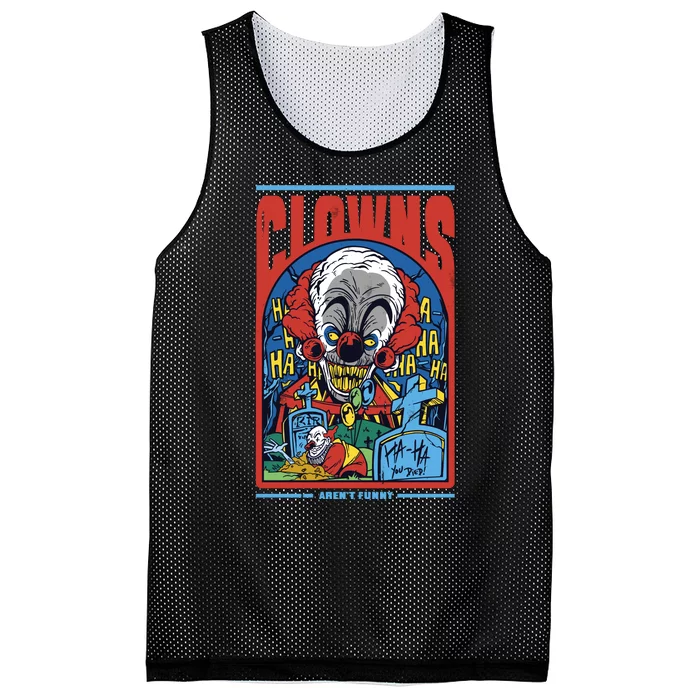 Clowns Aren't Funny Mesh Reversible Basketball Jersey Tank