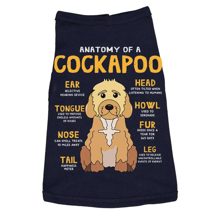 Cockapoo Anatomy Funny Dog Mom Dad Cute Gift Doggie Tank