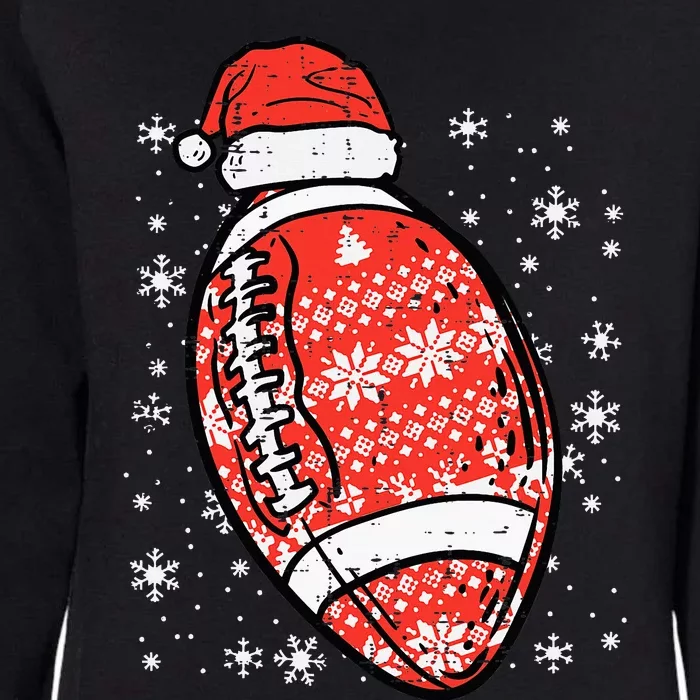 Christmas American Football Santa Xmas Sports Kids Womens California Wash Sweatshirt