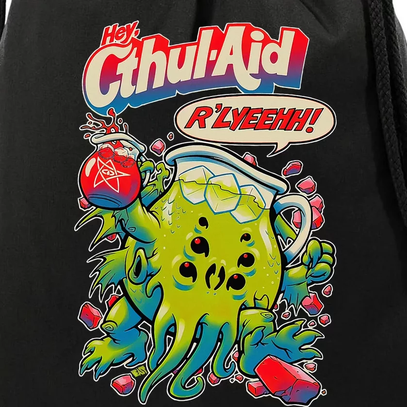 Cthul Aid Funny Cthulhu Anime Drawstring Bag