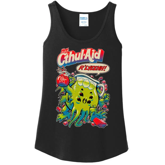 Cthul Aid Funny Cthulhu Anime Ladies Essential Tank