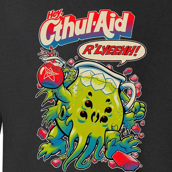 Cthul Aid Funny Cthulhu Anime Toddler Sweatshirt